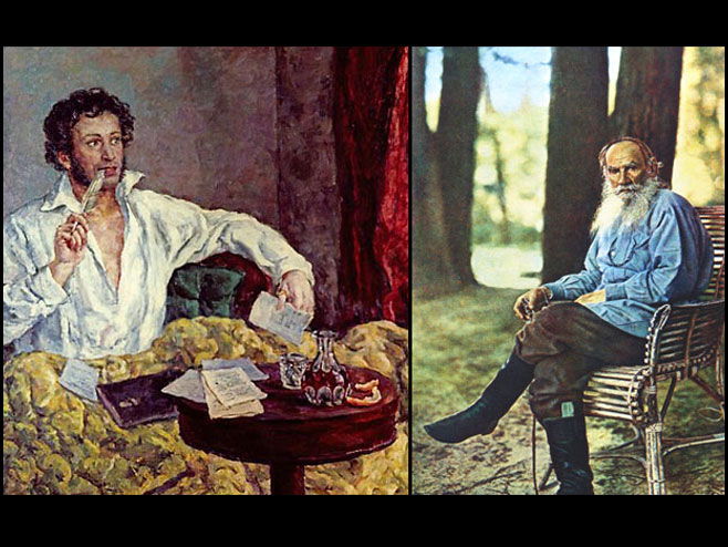 Tolstoj i Puškin - Foto: ilustracija