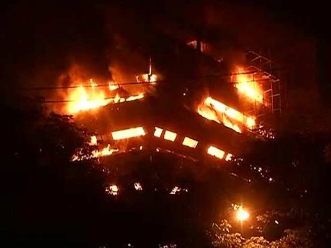 Izgorjela zgrada prirodnjačkog muzeja u Nju Delhiju - Foto: Screenshot