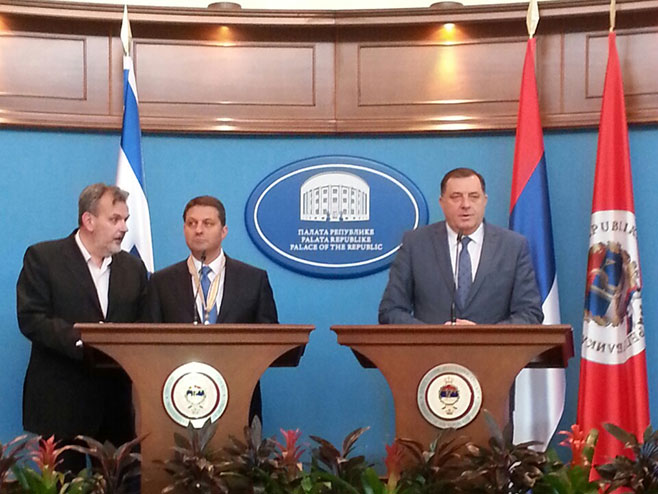Milorad Dodik i Haim Bibas (Arhiv) - Foto: RTRS