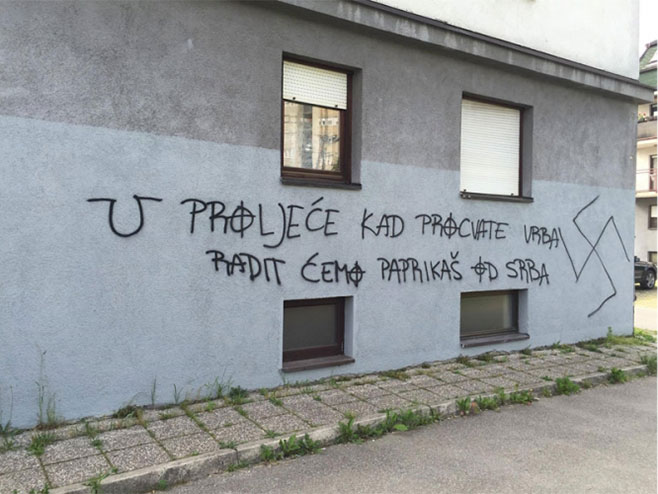 U Zagrebu ponovo osvanuli uznemirujući grafiti - Foto: nezavisne novine