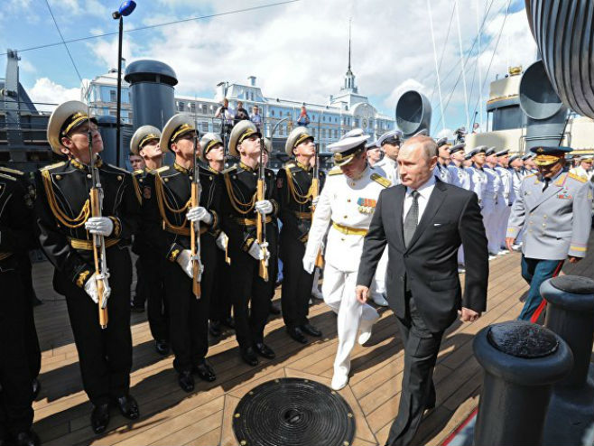 Putin na obilježavanju Dana ruske mornarice (foto: © Sputnik/ Mihail Klimentьev) - 