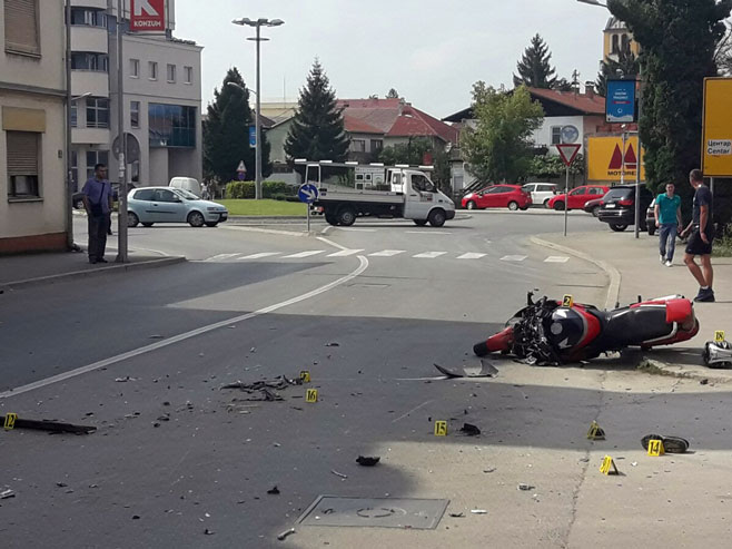 Prijedor - Saobraćajna nesreća - Foto: RTRS