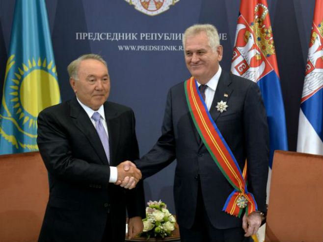 Nazarbajev i Nikolić - Foto: TANЈUG