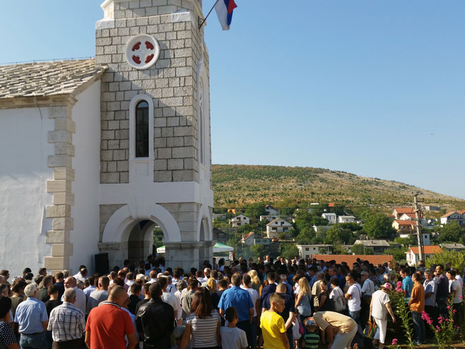Crkva Svetog Vasilija Ostroškog i Tvrdoškog u Blagaju, kod Mostara - Foto: SRNA