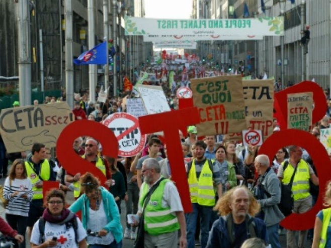 Protesti u Briselu - Foto: Screenshot
