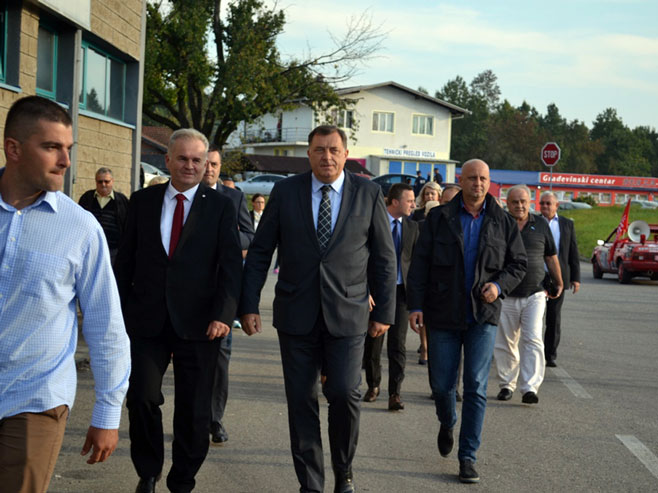 Milorad Dodik u Srpcu - Foto: SRNA