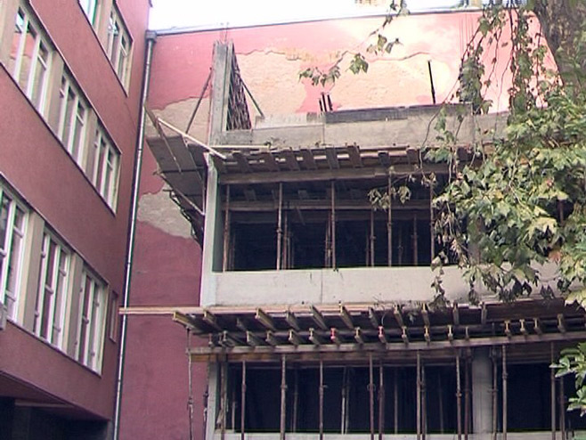 Gradnja biblioteke Sarajevske školea za nauku i tehnologiju - Foto: RTRS