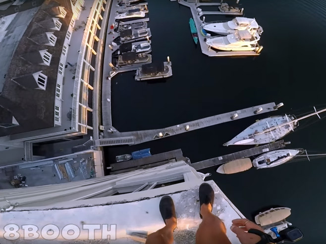 Skok u luci Njuport sa 40 metara visine - Foto: Screenshot/YouTube