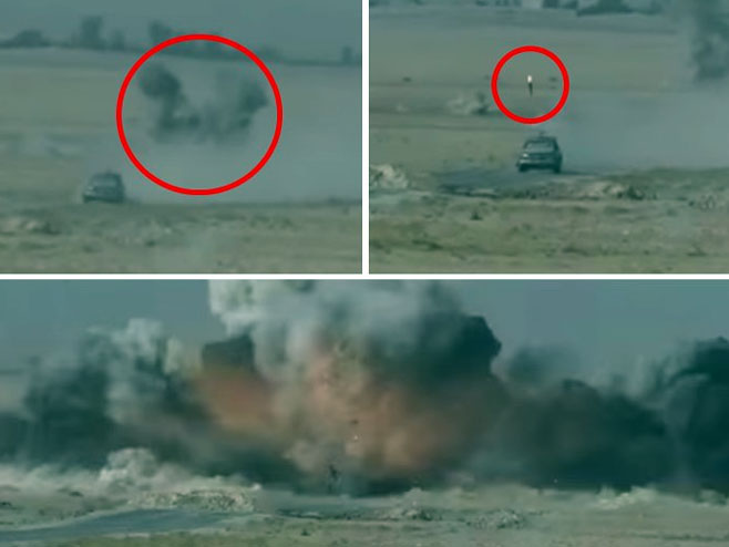 Raka- Francuski projektil uništava auto-bombu Islamske države - Foto: Screenshot/YouTube