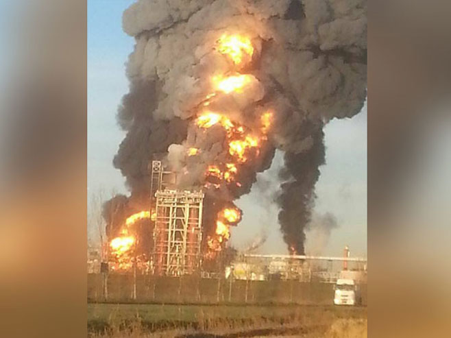 Italija - eksplozija u najvećoj rafineriji (Foto: Provincia di Alessandria-Protezione Civile/Facebook) - 
