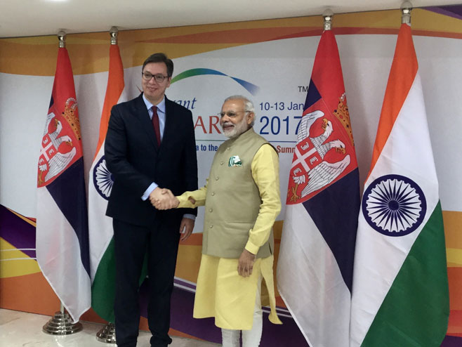 Aleksandar Vučić i premijer Indije Narendra Modi - Foto: SRNA
