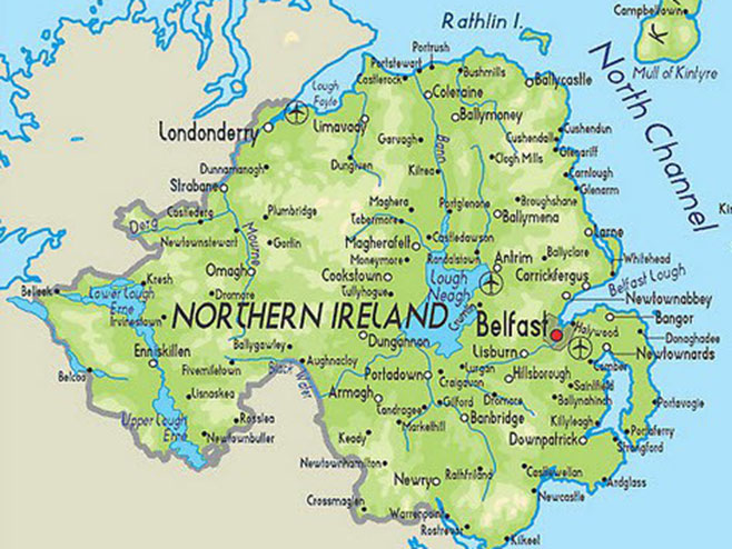 Sjeverna Irska - geografska mapa (foto:tellmamauk.org) - 