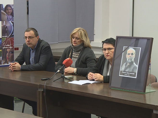Komemoracija povodom smrti kolege novinara Ozrena Јorganovića - Foto: RTRS
