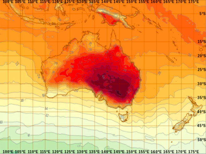 Australija - temperature do 48 stepeni - Foto: Screenshot