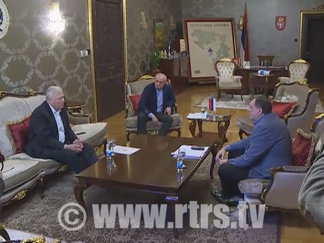 Dodik, Pavić, Đokić - Foto: RTRS