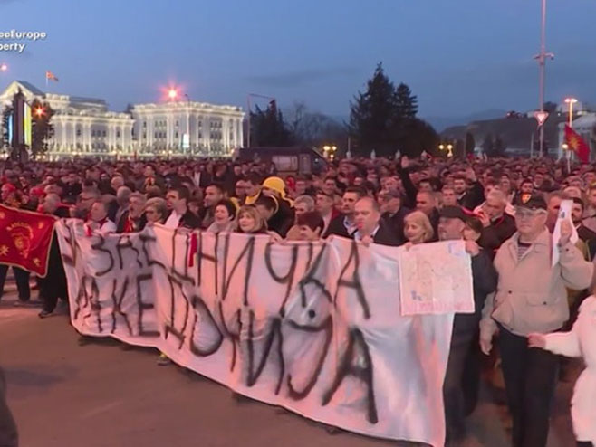 Makedonija - protesti - Foto: RTRS