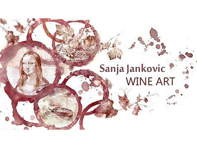 Sanja Јanković - umjetnica iz Srbije (Foto: Facebook /Wine Art) - 