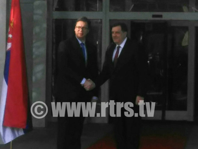 Dodik i Vučić u I. Sarajevu - Foto: RTRS