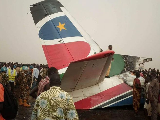 Јužni Sudan - srušio se avion (foto:twitter.com) - 