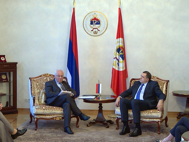 Dodik i Šausberger - Foto: RTRS