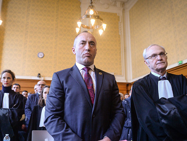 Ramuš Haradinaj u sudnici u Kolmaru - Foto: AFP