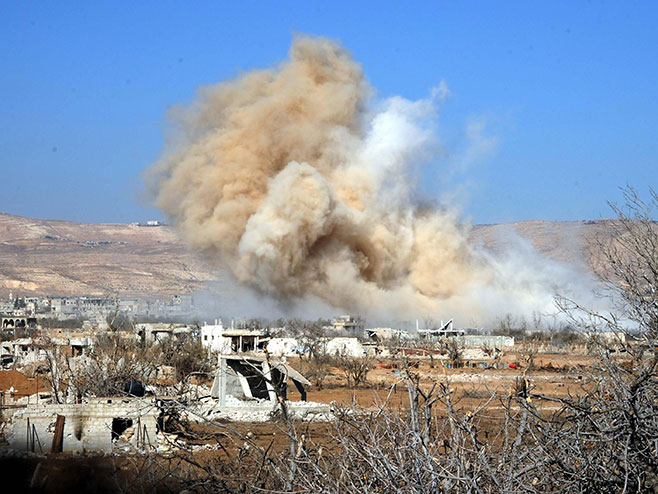 Sirija bombardovanje (Foto: Sinhua) - 