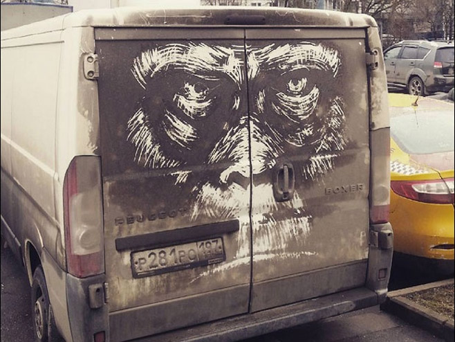 Umjetnost na prljavom automobilu (foto:  instagram.com/proboynick) - 