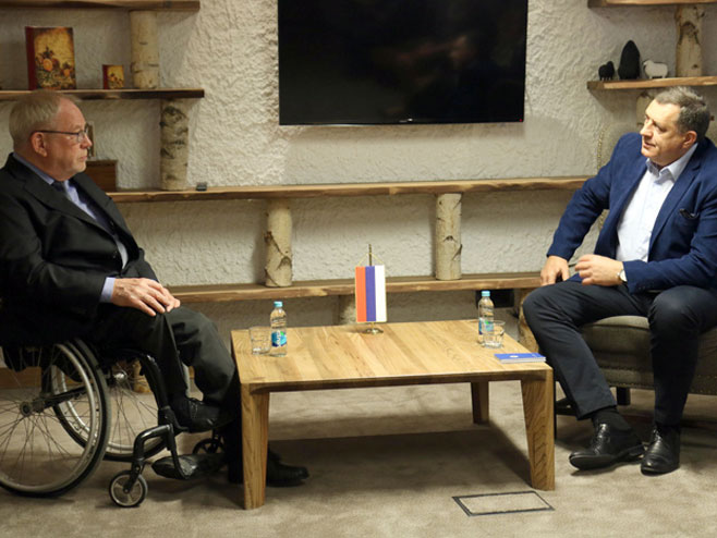 Јahorina: Milorad Dodik i Vilijam Engdal - Foto: SRNA