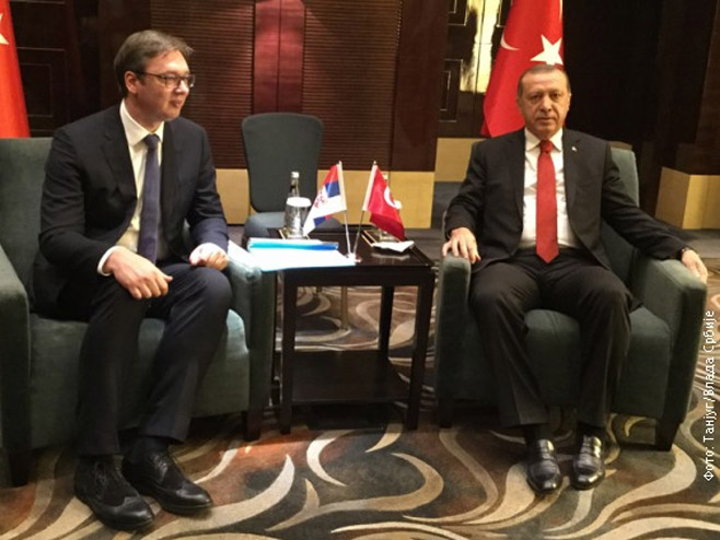 Aleksandar Vučić i Redžep Tajip Erdogan - Foto: TANЈUG