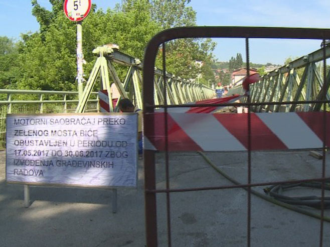 Banja Luka: Radovi na Zelenom mostu - Foto: RTRS