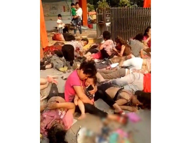Eksplozija ispred dječijeg vrtića u Kini (foto:Twitter@ChinaPlusNews Follow) - 
