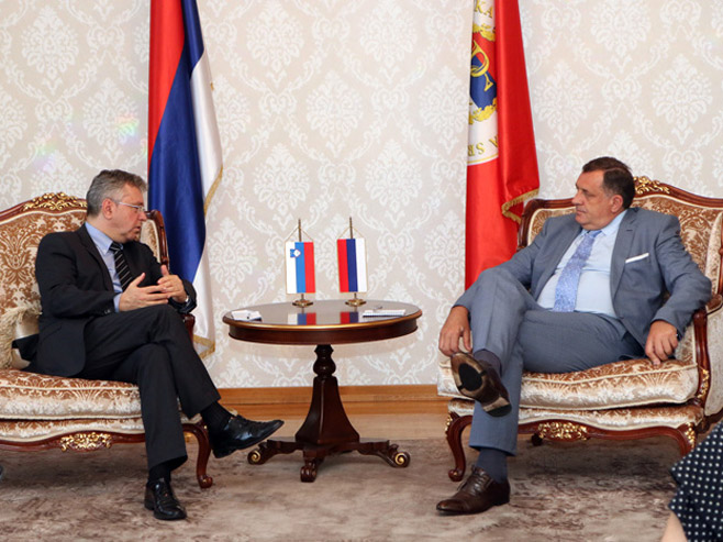 Iztok Grmek i Milorad Dodik - Foto: RTRS