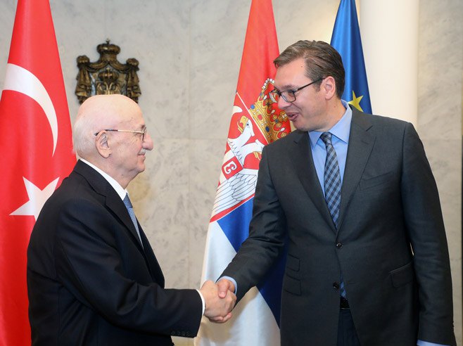 Aleksandar Vučić i Ismail Kahraman - Foto: SRNA