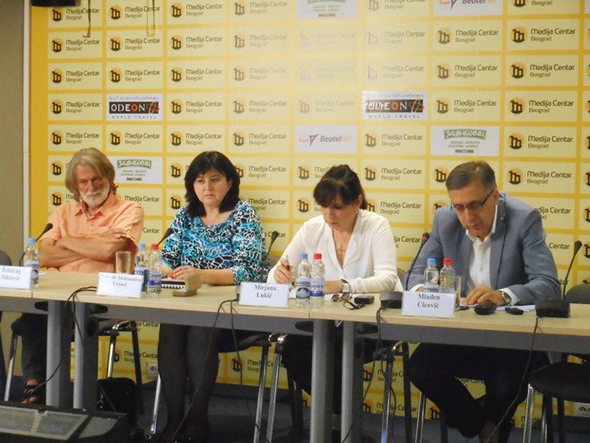 Konferencija za novinare povodom Sajma knjiga u Andrićgradu - Foto: SRNA