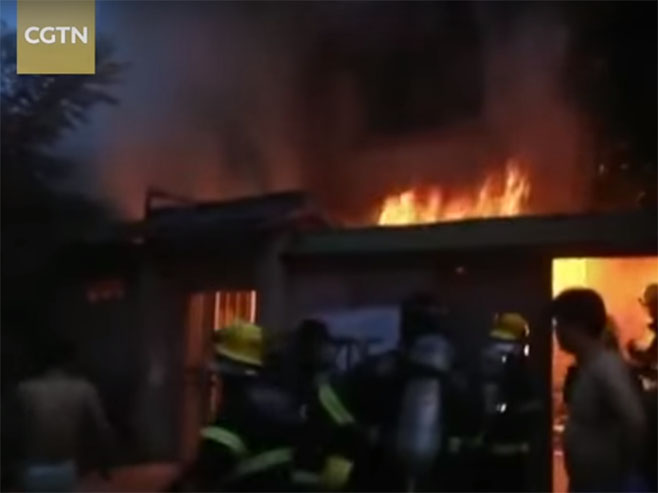 Kina - požar - Foto: Screenshot/YouTube
