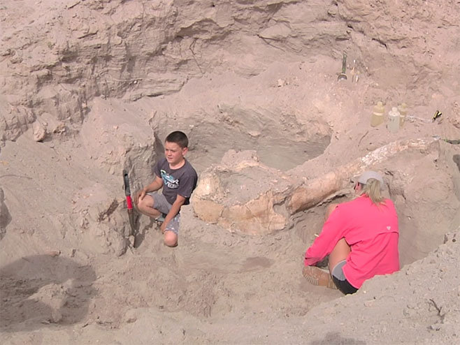 Dječak pronašao fosil - Foto: Screenshot/YouTube