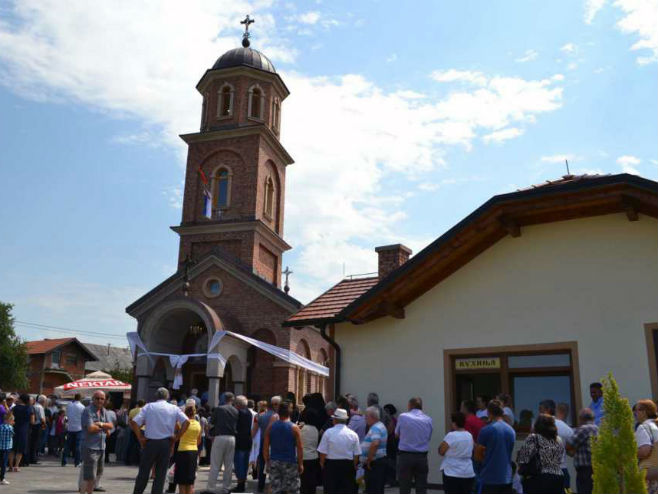 Osveštan Hram Pokrova Presvete Bogorodice u Opsječkom kod Čelinca - Foto: SRNA