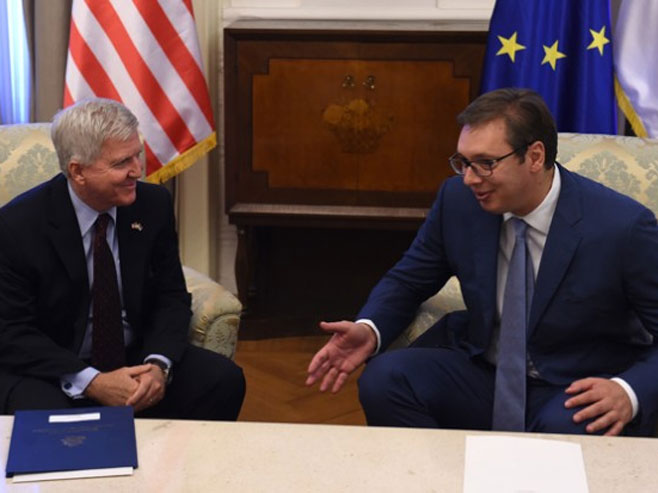 Aleksandar Vučić i Kajl Skot - Foto: TANЈUG