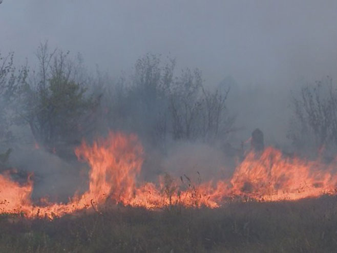 Požar u Mrkonjić Gradu - Foto: RTRS