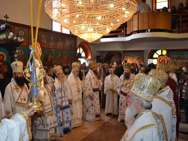 Bosanski Petrovac - ceremonija ustoličenja episkopa Sergija - Foto: SRNA