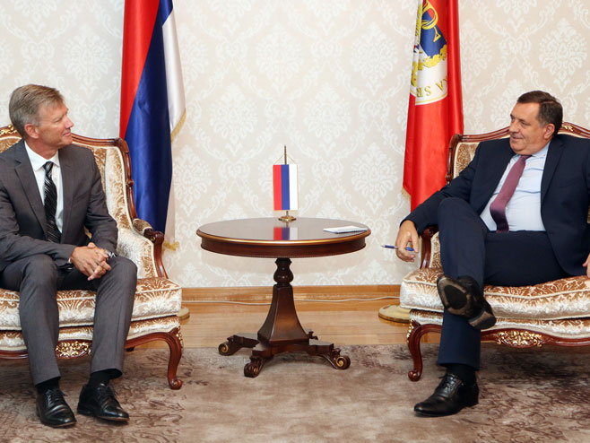 Dodik i Berton - Foto: SRNA