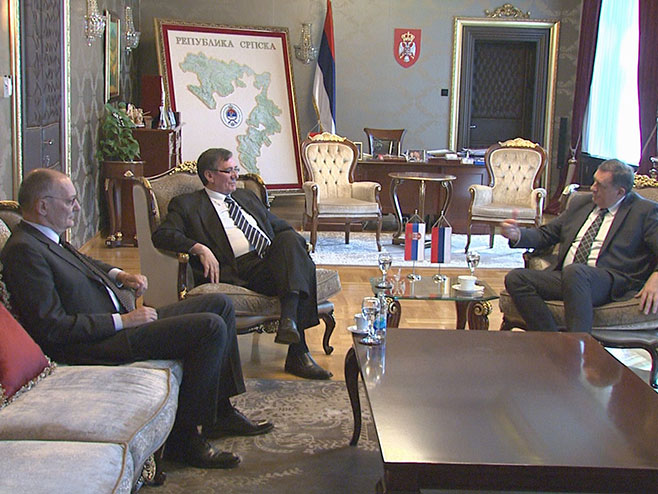 Dodik i Vukičević - Foto: RTRS