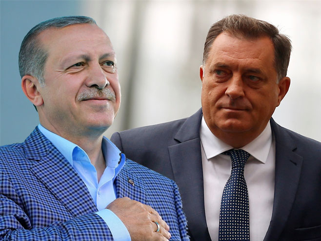 Erdogan - Dodik - Foto: RTRS