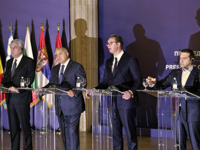 Vučić sa premijerima Grčke, Rumunije i Bugarske - Foto: TANЈUG