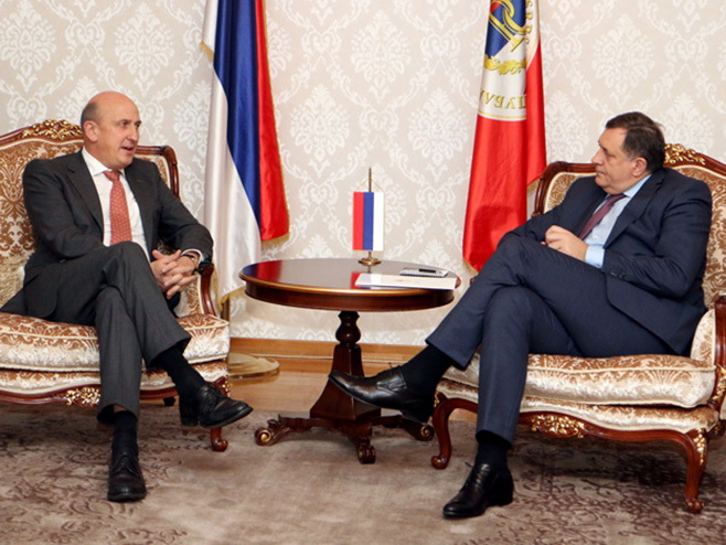 Milorad Dodik i Ulrih Kising - Foto: RTRS