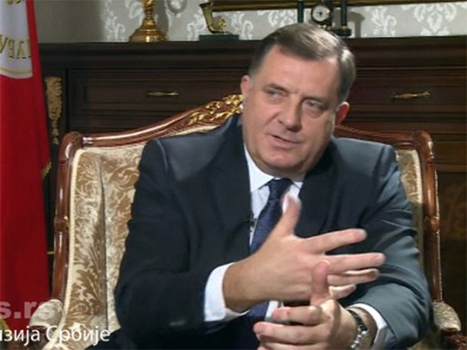 Intervju Milorada Dodika za RTS - Foto: RTS