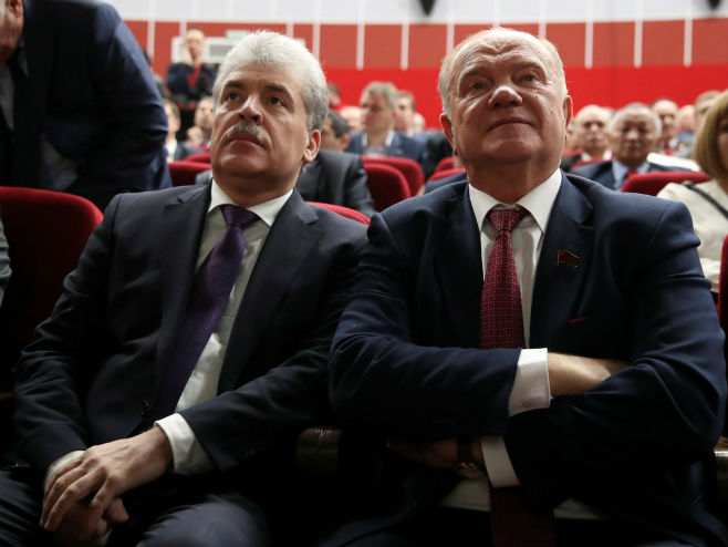 Pavel Gudinjin (lijevo) i Genadij Zjuganov (desno) - Foto: RT