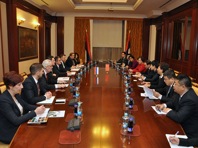 Delegacija Vlade Srpske i delegacija Tjenđina - Foto: RTRS