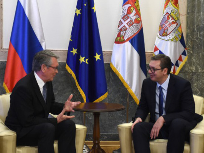 Sastanak predsednika Vučića i ambasadora Čepurina (ARHIV) - Foto: TANЈUG