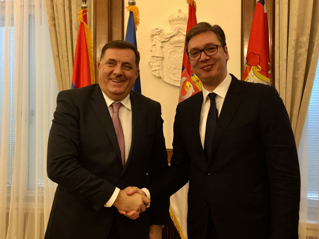 Dodik i Vučić - Foto: SRNA